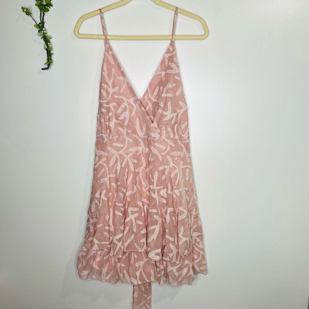 Simplee Plus Pink Textured Dress Romper Shorts NWT!
